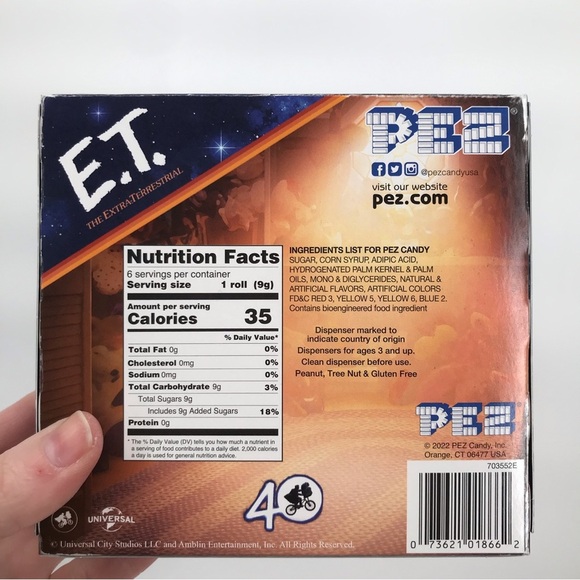 NIB E.T. 40th Anniversary Edition Set of 2 Mini Pez - Picture 6 of 6